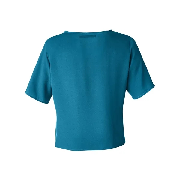 Devon & Jones Women's Perfect Fit™ Tie Front Blouse - Devon & Jones Women's Perfect Fit™ Tie Front Blouse - Image 6 of 12