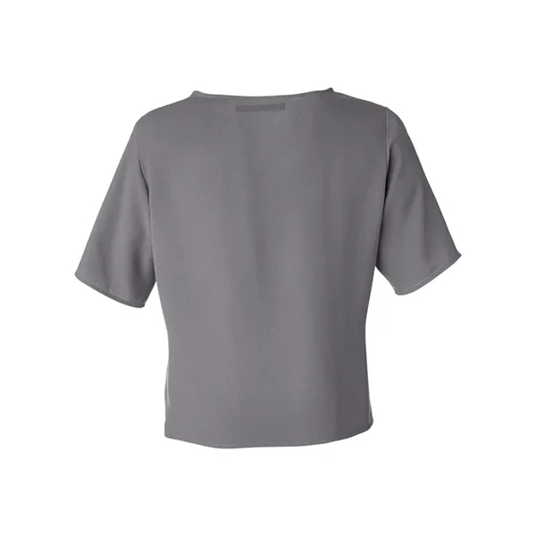 Devon & Jones Women's Perfect Fit™ Tie Front Blouse - Devon & Jones Women's Perfect Fit™ Tie Front Blouse - Image 10 of 12