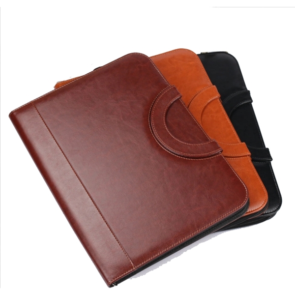 Leather Business Padfolio with folding Handles