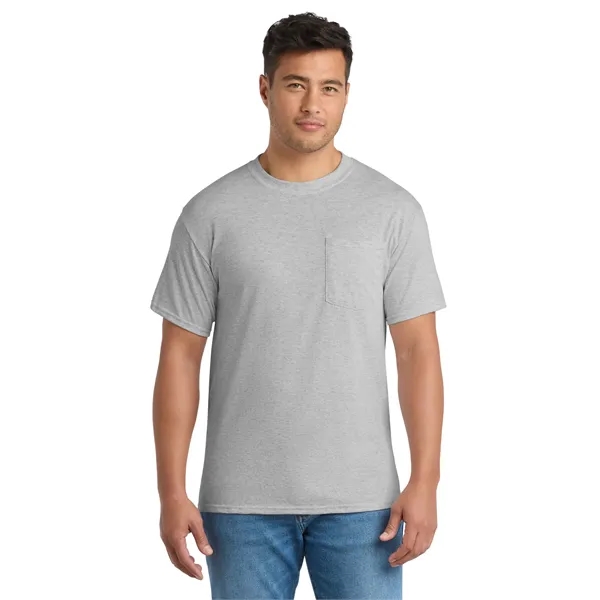 Port & Co Tall Core Blend Pocket Tee. - Port & Co Tall Core Blend Pocket Tee. - Image 0 of 64