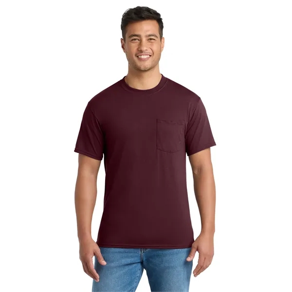 Port & Co Tall Core Blend Pocket Tee. - Port & Co Tall Core Blend Pocket Tee. - Image 10 of 64