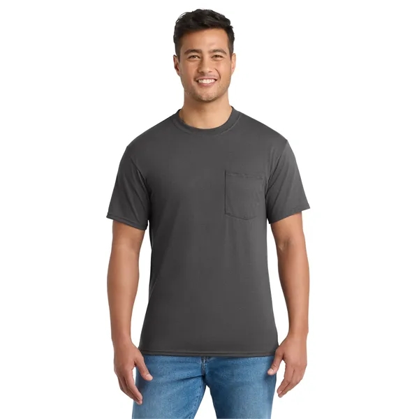 Port & Co Tall Core Blend Pocket Tee. - Port & Co Tall Core Blend Pocket Tee. - Image 15 of 64