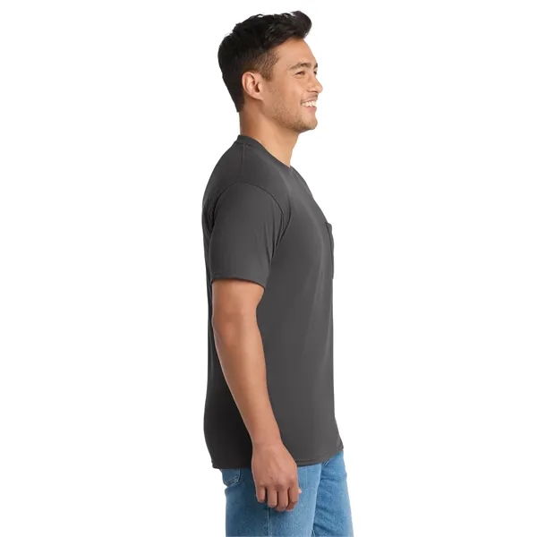 Port & Co Tall Core Blend Pocket Tee. - Port & Co Tall Core Blend Pocket Tee. - Image 17 of 64