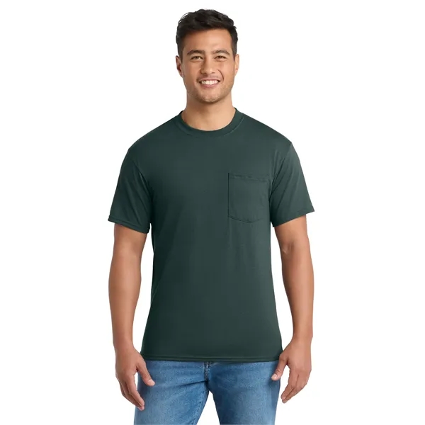 Port & Co Tall Core Blend Pocket Tee. - Port & Co Tall Core Blend Pocket Tee. - Image 20 of 64