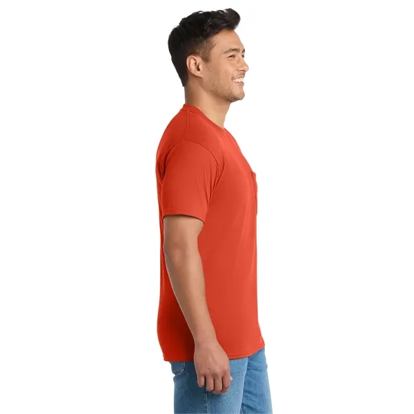 Port & Co Tall Core Blend Pocket Tee. - Port & Co Tall Core Blend Pocket Tee. - Image 42 of 64