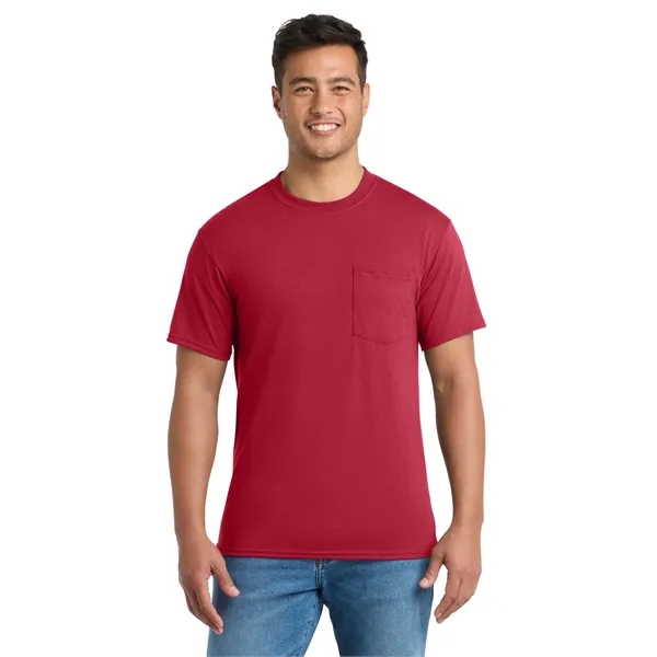 Port & Co Tall Core Blend Pocket Tee. - Port & Co Tall Core Blend Pocket Tee. - Image 45 of 64