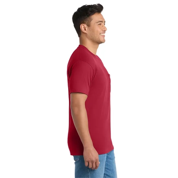 Port & Co Tall Core Blend Pocket Tee. - Port & Co Tall Core Blend Pocket Tee. - Image 47 of 64