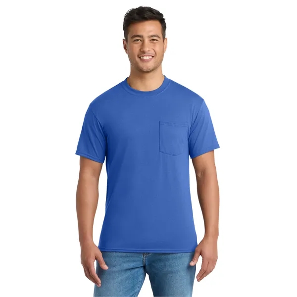Port & Co Tall Core Blend Pocket Tee. - Port & Co Tall Core Blend Pocket Tee. - Image 50 of 64