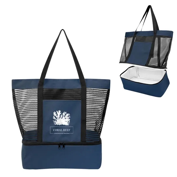 Marley rPET Mesh Tote Bag With Cooler - Marley rPET Mesh Tote Bag With Cooler - Image 6 of 9