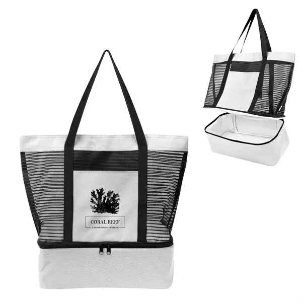 Marley rPET Mesh Tote Bag With Cooler - Marley rPET Mesh Tote Bag With Cooler - Image 8 of 9