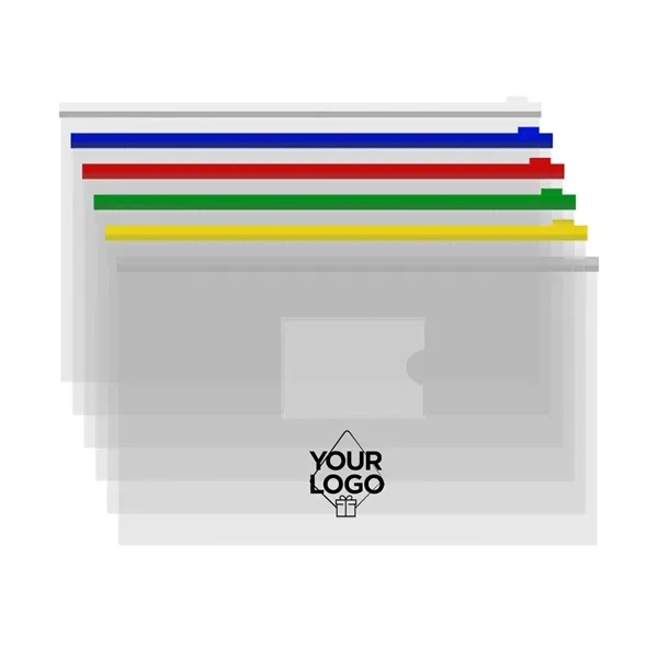 A4/A5/A6 Clear Plastic Zipper File Bags - A4/A5/A6 Clear Plastic Zipper File Bags - Image 0 of 5