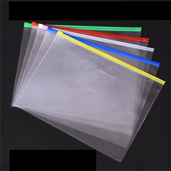A4/A5/A6 Clear Plastic Zipper File Bags - A4/A5/A6 Clear Plastic Zipper File Bags - Image 2 of 5