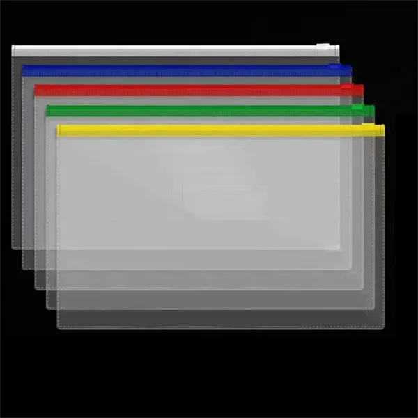A4/A5/A6 Clear Plastic Zipper File Bags - A4/A5/A6 Clear Plastic Zipper File Bags - Image 3 of 5