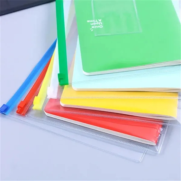 A4/A5/A6 Clear Plastic Zipper File Bags - A4/A5/A6 Clear Plastic Zipper File Bags - Image 4 of 5