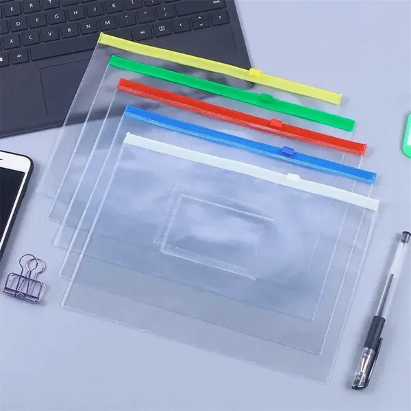 A4/A5/A6 Clear Plastic Zipper File Bags - A4/A5/A6 Clear Plastic Zipper File Bags - Image 5 of 5