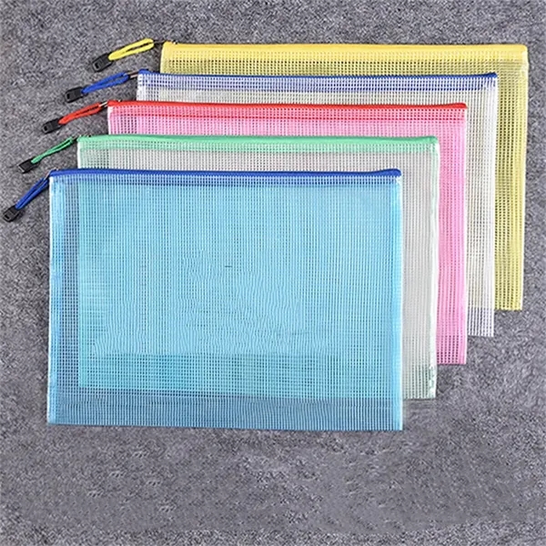 A4/A5/A6 Mesh Zipper File Bags for Documents Organization - A4/A5/A6 Mesh Zipper File Bags for Documents Organization - Image 2 of 8