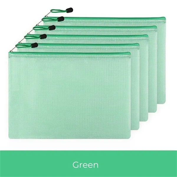 A4/A5/A6 Mesh Zipper File Bags for Documents Organization - A4/A5/A6 Mesh Zipper File Bags for Documents Organization - Image 5 of 8