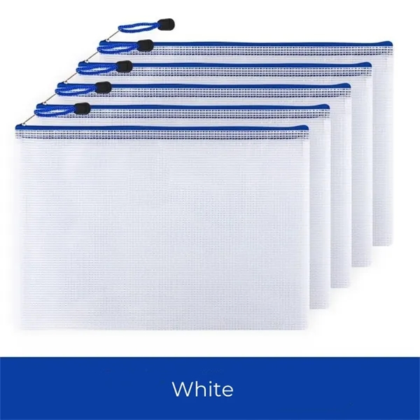 A4/A5/A6 Mesh Zipper File Bags for Documents Organization - A4/A5/A6 Mesh Zipper File Bags for Documents Organization - Image 6 of 8