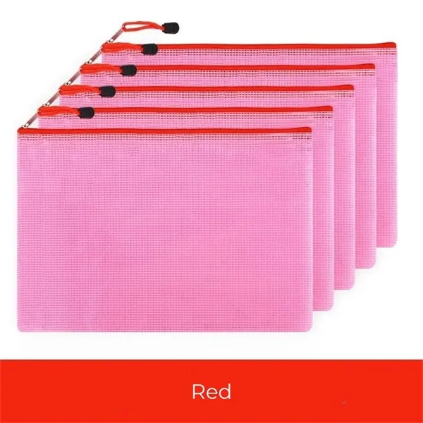 A4/A5/A6 Mesh Zipper File Bags for Documents Organization - A4/A5/A6 Mesh Zipper File Bags for Documents Organization - Image 8 of 8