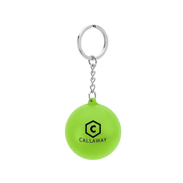 Round PU Stress Reliever Keychain - Round PU Stress Reliever Keychain - Image 5 of 12