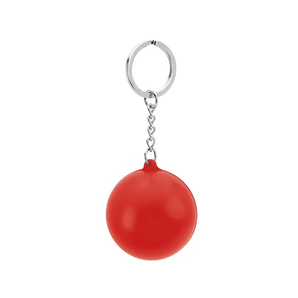 Round PU Stress Reliever Keychain - Round PU Stress Reliever Keychain - Image 8 of 12