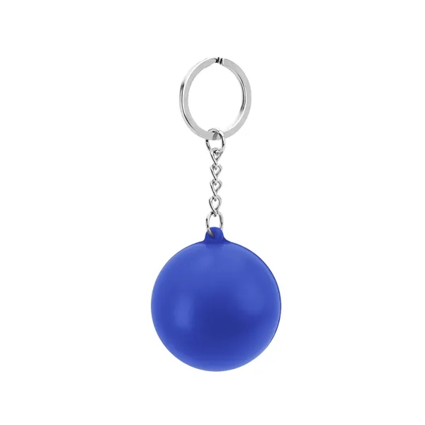 Round PU Stress Reliever Keychain - Round PU Stress Reliever Keychain - Image 10 of 12