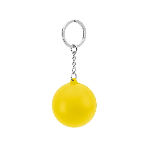 Round PU Stress Reliever Keychain - Round PU Stress Reliever Keychain - Image 12 of 12