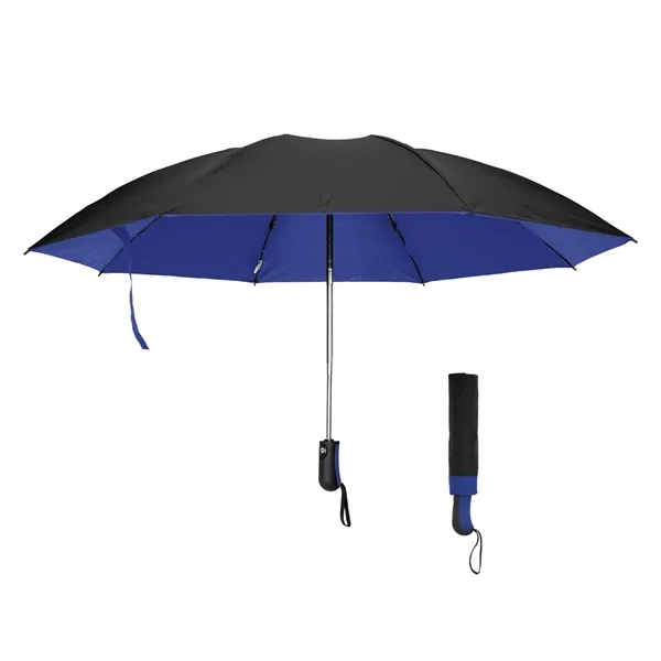 46" Arc Two-Tone rPET Inversion Umbrella - 46" Arc Two-Tone rPET Inversion Umbrella - Image 8 of 9