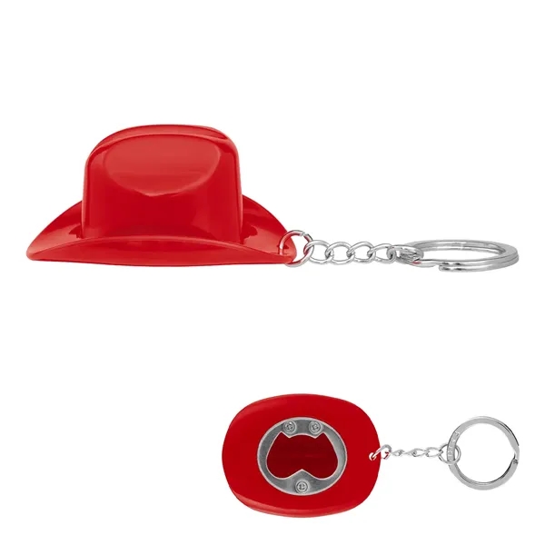 Cowboy Hat Bottle Opener Keychain - Cowboy Hat Bottle Opener Keychain - Image 5 of 10