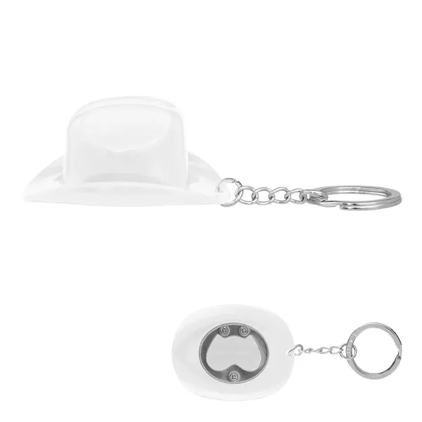 Cowboy Hat Bottle Opener Keychain - Cowboy Hat Bottle Opener Keychain - Image 9 of 10