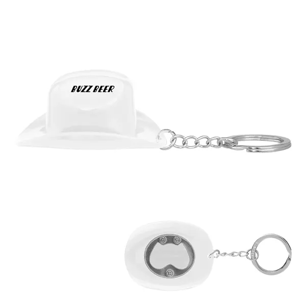 Cowboy Hat Bottle Opener Keychain - Cowboy Hat Bottle Opener Keychain - Image 10 of 10