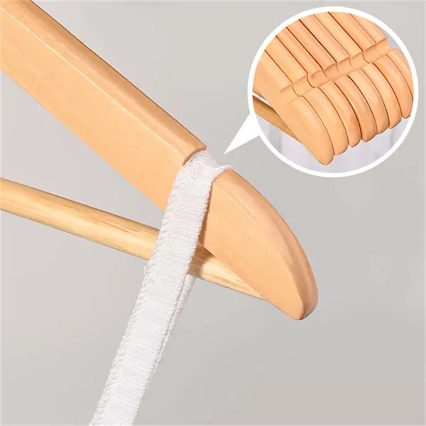 Durable Non Slip Coat Solid Wood Hangers - Durable Non Slip Coat Solid Wood Hangers - Image 3 of 4