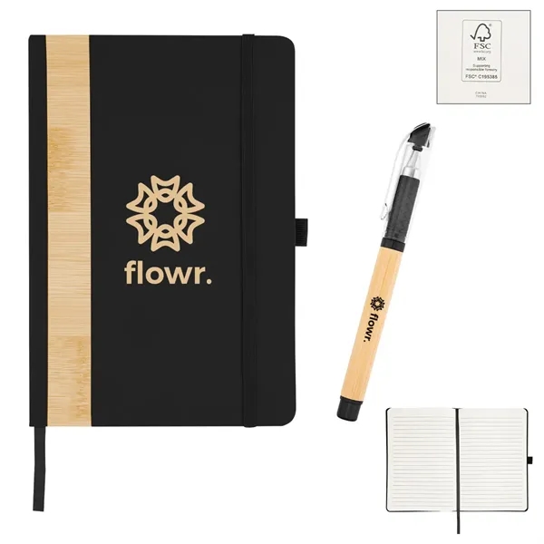 Custom Verse Bamboo Journal With Pen