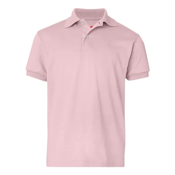Hanes Youth EcoSmart® Jersey Polo - Hanes Youth EcoSmart® Jersey Polo - Image 28 of 33