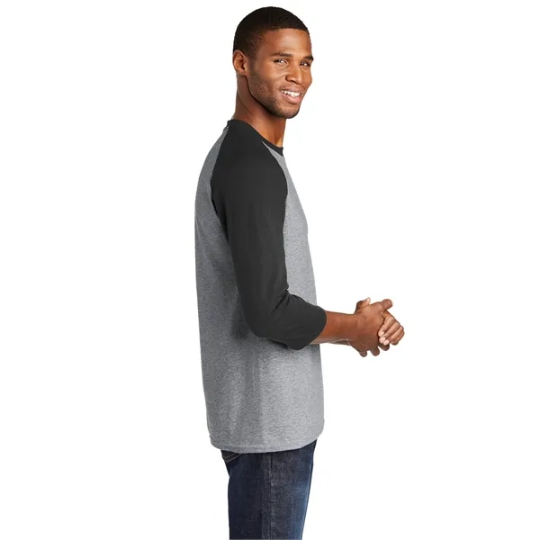 Port & Co Core Blend 3/4-Sleeve Raglan Tee. - Port & Co Core Blend 3/4-Sleeve Raglan Tee. - Image 3 of 29