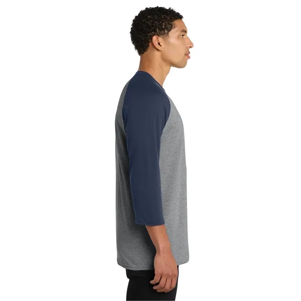 Port & Co Core Blend 3/4-Sleeve Raglan Tee. - Port & Co Core Blend 3/4-Sleeve Raglan Tee. - Image 7 of 29