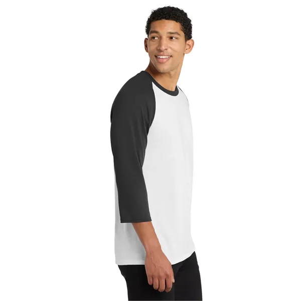 Port & Co Core Blend 3/4-Sleeve Raglan Tee. - Port & Co Core Blend 3/4-Sleeve Raglan Tee. - Image 12 of 29