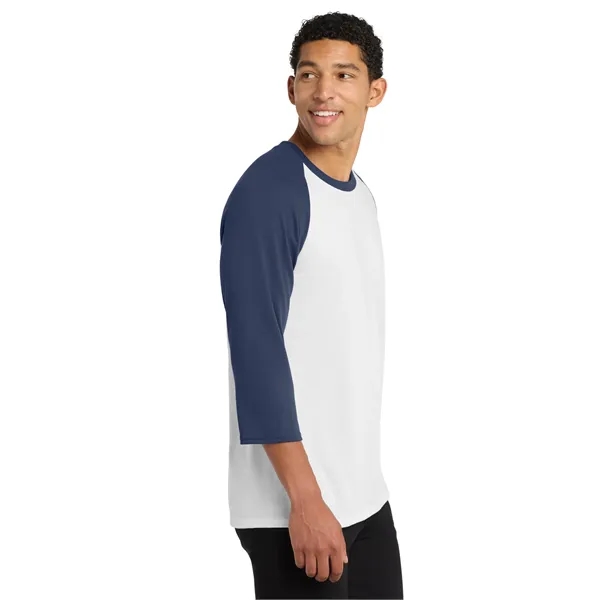 Port & Co Core Blend 3/4-Sleeve Raglan Tee. - Port & Co Core Blend 3/4-Sleeve Raglan Tee. - Image 15 of 29
