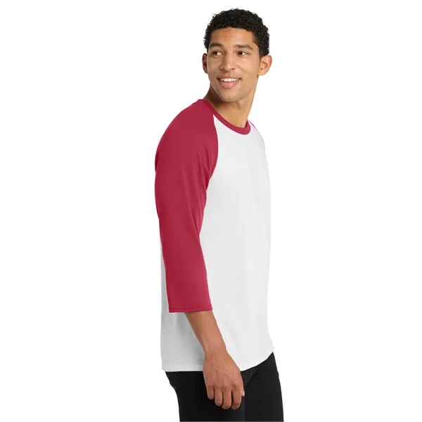 Port & Co Core Blend 3/4-Sleeve Raglan Tee. - Port & Co Core Blend 3/4-Sleeve Raglan Tee. - Image 21 of 29