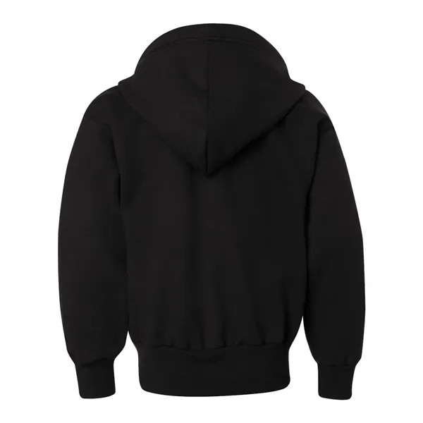 Hanes Youth EcoSmart® Full-Zip Hooded Sweatshirt - Hanes Youth EcoSmart® Full-Zip Hooded Sweatshirt - Image 3 of 11
