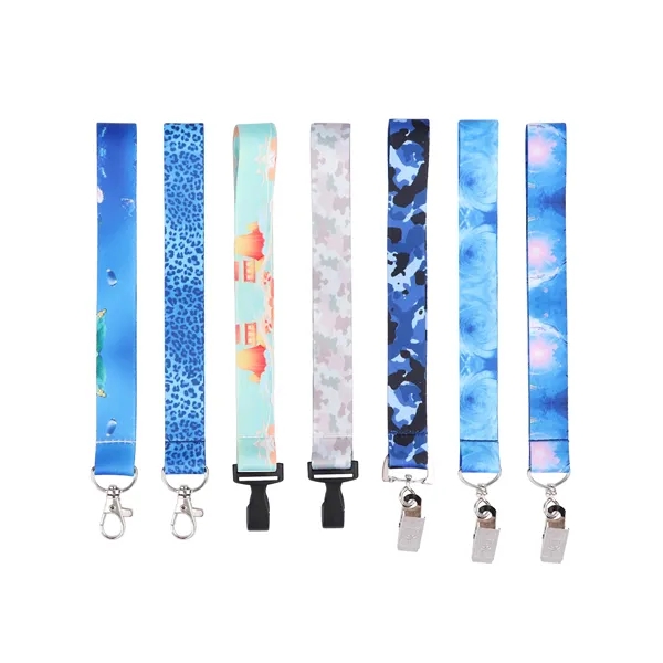 3/4" Full Color Polyester Wrist Lanyard Keychain - 3/4" Full Color Polyester Wrist Lanyard Keychain - Image 1 of 7