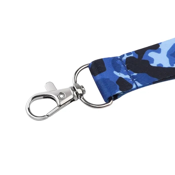 3/4" Full Color Polyester Wrist Lanyard Keychain - 3/4" Full Color Polyester Wrist Lanyard Keychain - Image 4 of 7