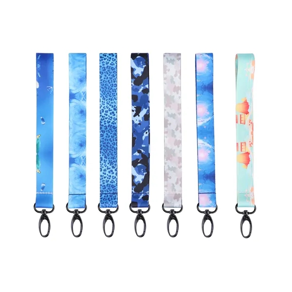 3/4" Polyester Wrist Key Lanyard W/ Black Snap Hook - 3/4" Polyester Wrist Key Lanyard W/ Black Snap Hook - Image 1 of 3