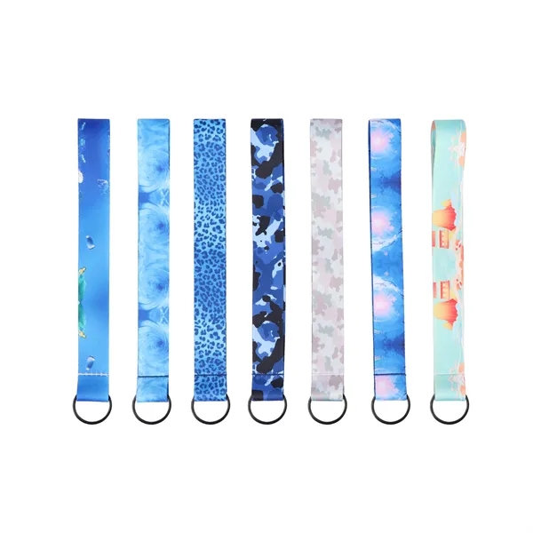 3/4" Custom Polyester Wrist Keychain Lanyard W/ Split Ring - 3/4" Custom Polyester Wrist Keychain Lanyard W/ Split Ring - Image 1 of 3