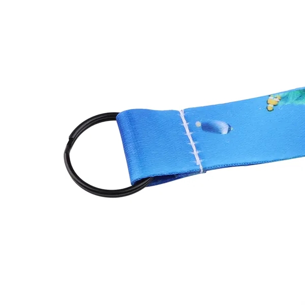 3/4" Custom Polyester Wrist Keychain Lanyard W/ Split Ring - 3/4" Custom Polyester Wrist Keychain Lanyard W/ Split Ring - Image 2 of 3