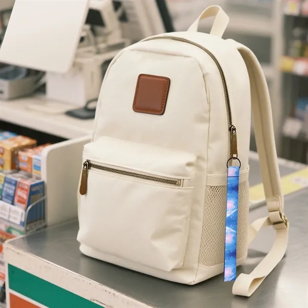 3/4" Custom Polyester Wrist Keychain Lanyard W/ Split Ring - 3/4" Custom Polyester Wrist Keychain Lanyard W/ Split Ring - Image 3 of 3