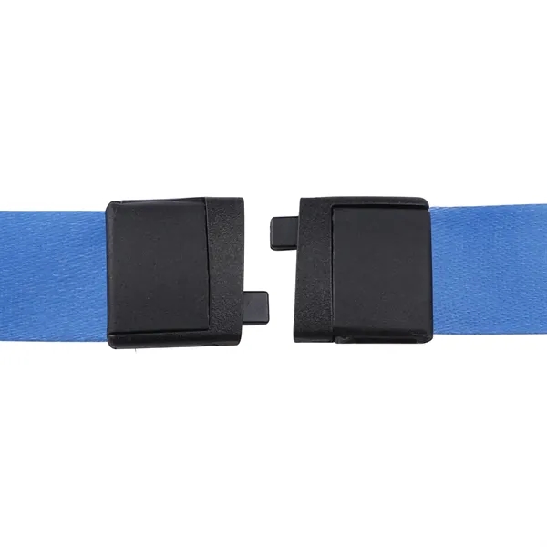 3/4" Polyester Breakaway Lanyard W/ Bulldog Clip & Ring - 3/4" Polyester Breakaway Lanyard W/ Bulldog Clip & Ring - Image 3 of 6