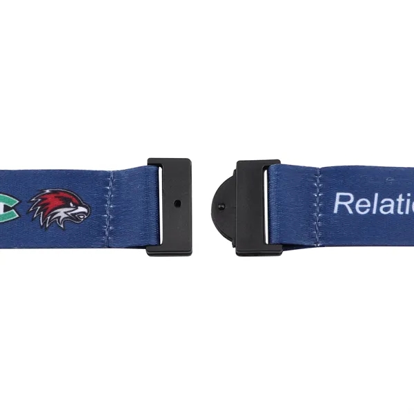 1" Polyester Breakaway Lanyard for ID Badges W/ Lobster Claw - 1" Polyester Breakaway Lanyard for ID Badges W/ Lobster Claw - Image 2 of 4