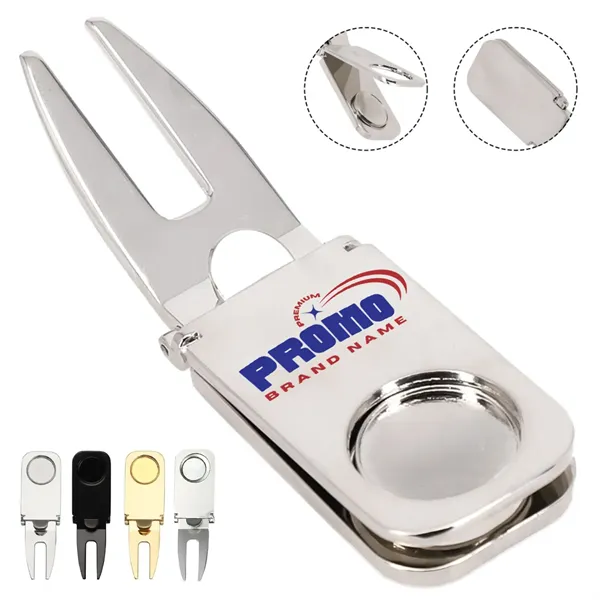 Golf Divot Tool with Ball Marker and Cigar Holder - Golf Divot Tool with Ball Marker and Cigar Holder - Image 0 of 8