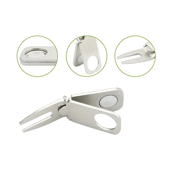 Golf Divot Tool with Ball Marker and Cigar Holder - Golf Divot Tool with Ball Marker and Cigar Holder - Image 3 of 8